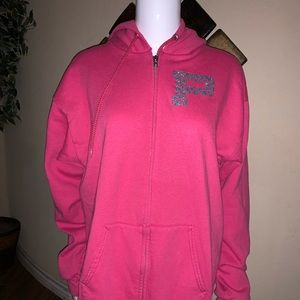 Pink Hoodie with the letter “P” - Medium.